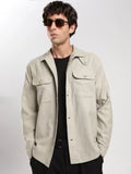Grey Solid Regular Fit Shacket